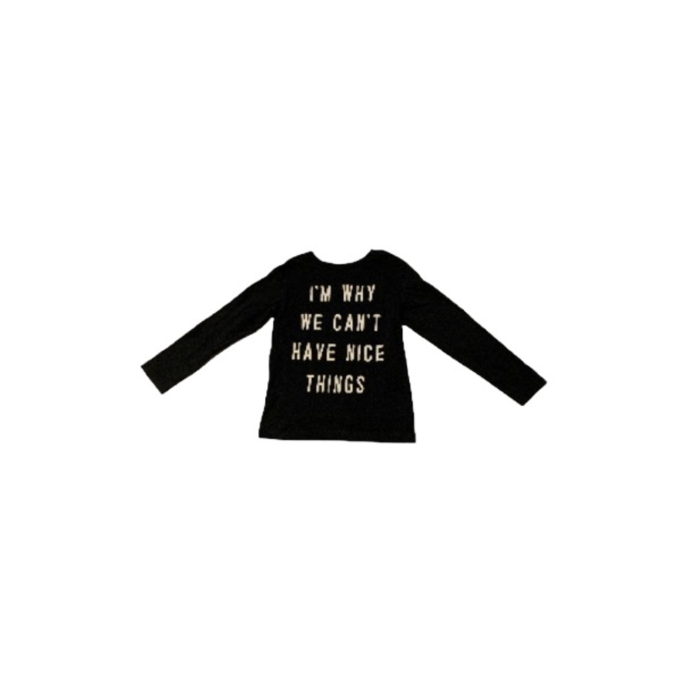 The Children’s Place Black Long Sleeved Shirt - Boy’s Size 5/6